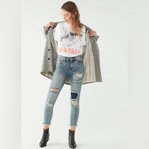 BDG twig crop high-rise distressed skinny jeans